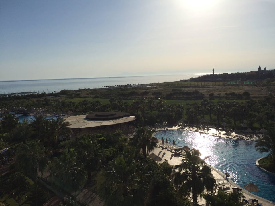 Unser Ausblick am abend Seaden Sea World Resort & Spa