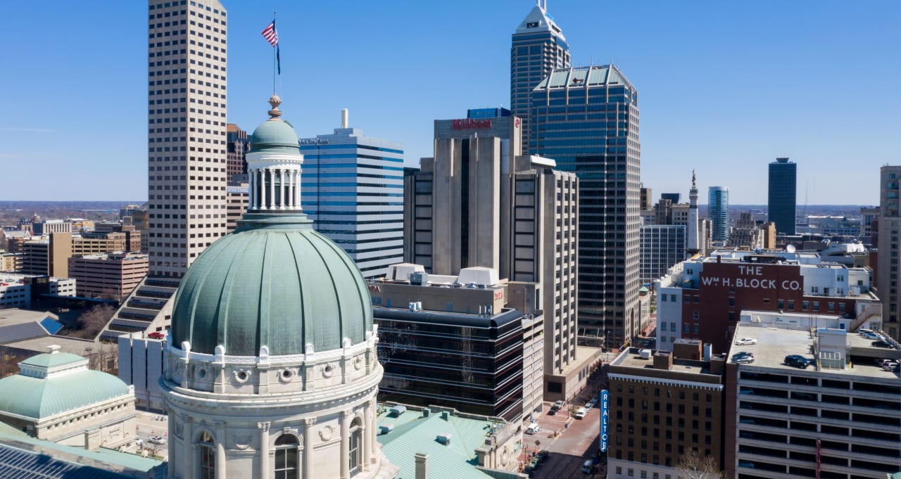 Außenansicht Hotel Hilton Indianapolis