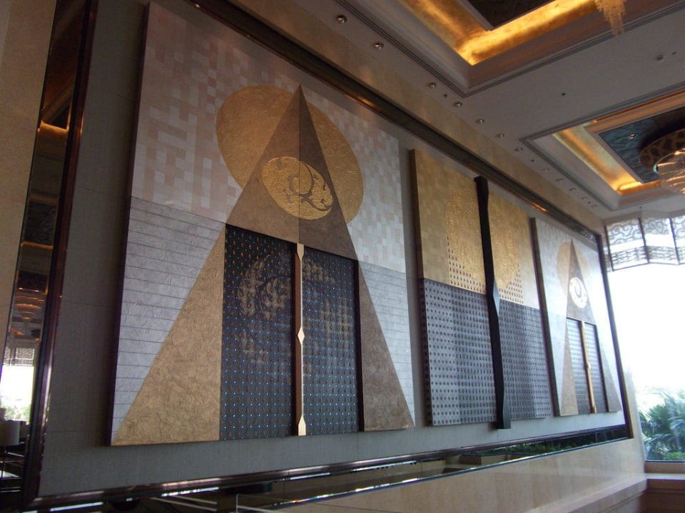 Wand in der Hauptlobby Shangri-La Hotel, Bangkok