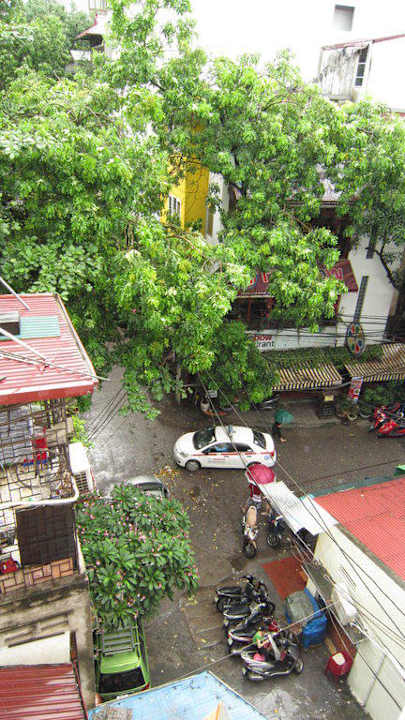 Blick aus dem Fenster Hotel Hanoi Imperial