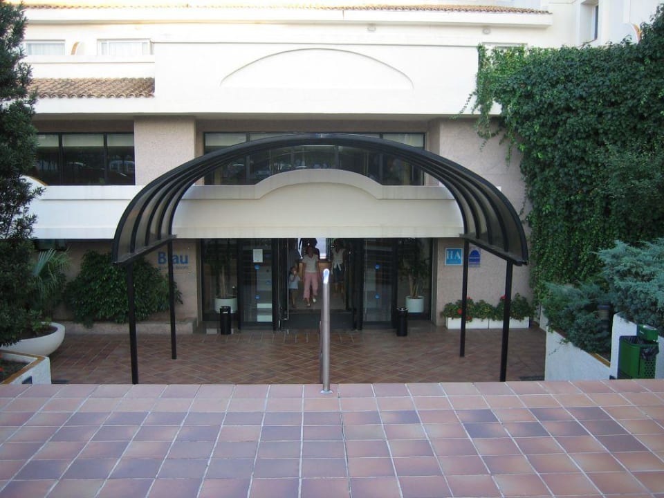 Eingang zur Rezeption blau punta reina