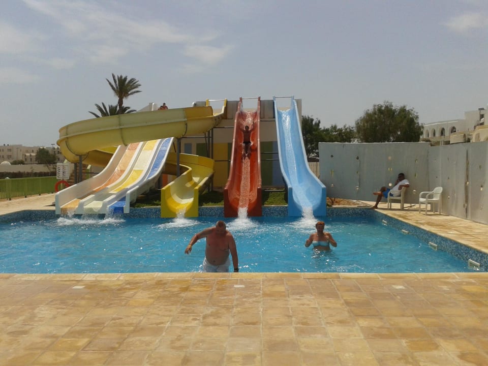 Poolanlage Rutschen für jedermann Djerba Sun Beach Hotel & Spa