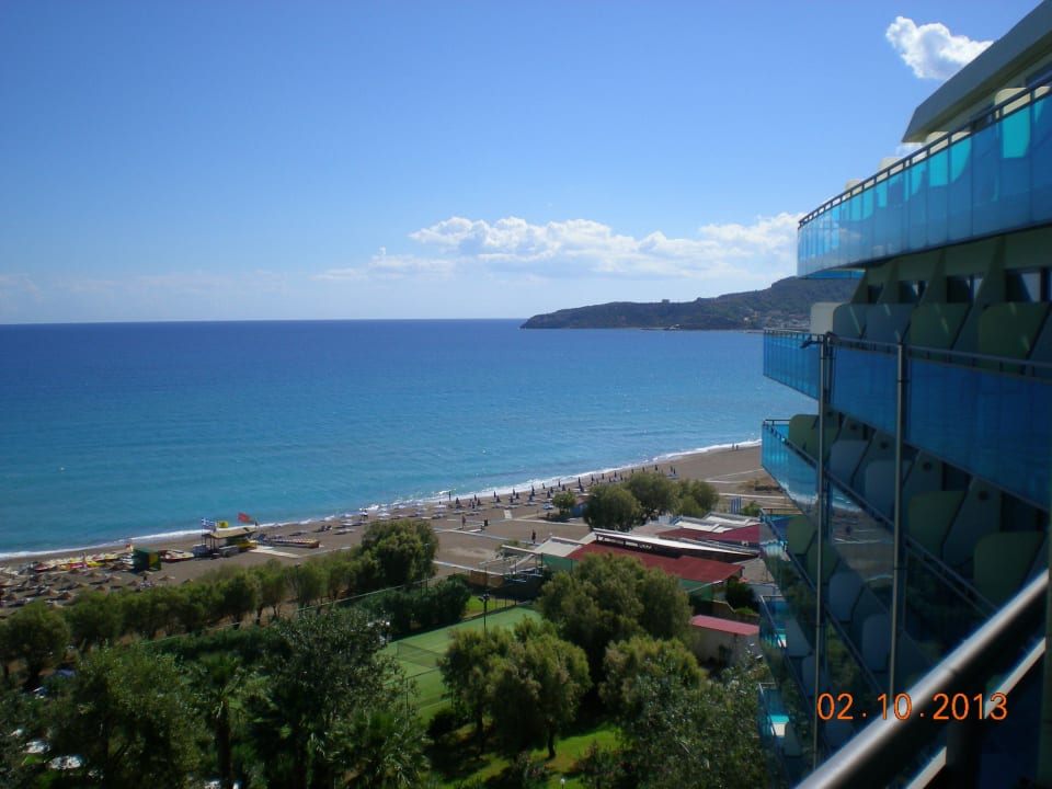 Blick vom 6. Stock Hotel Calypso Beach