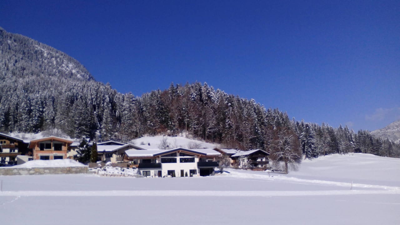 Ausblick vom Balkon Ferienhotel Fuchs