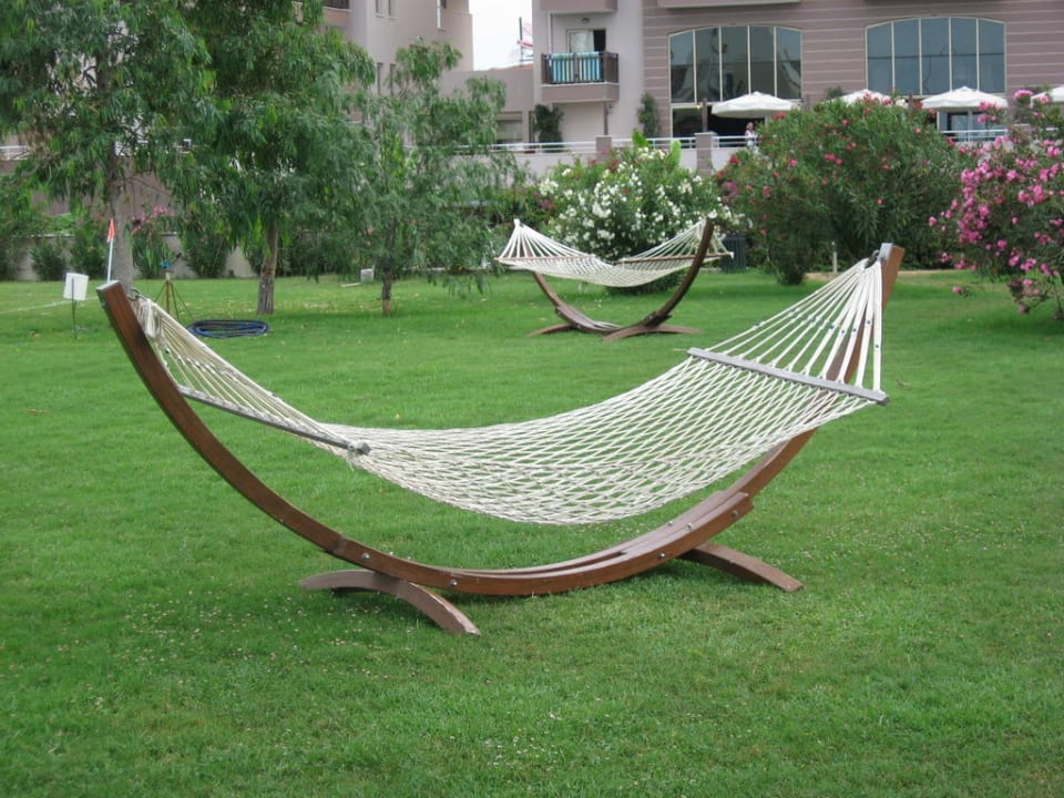 Eine der vielen Hängematten Hane Family Resort