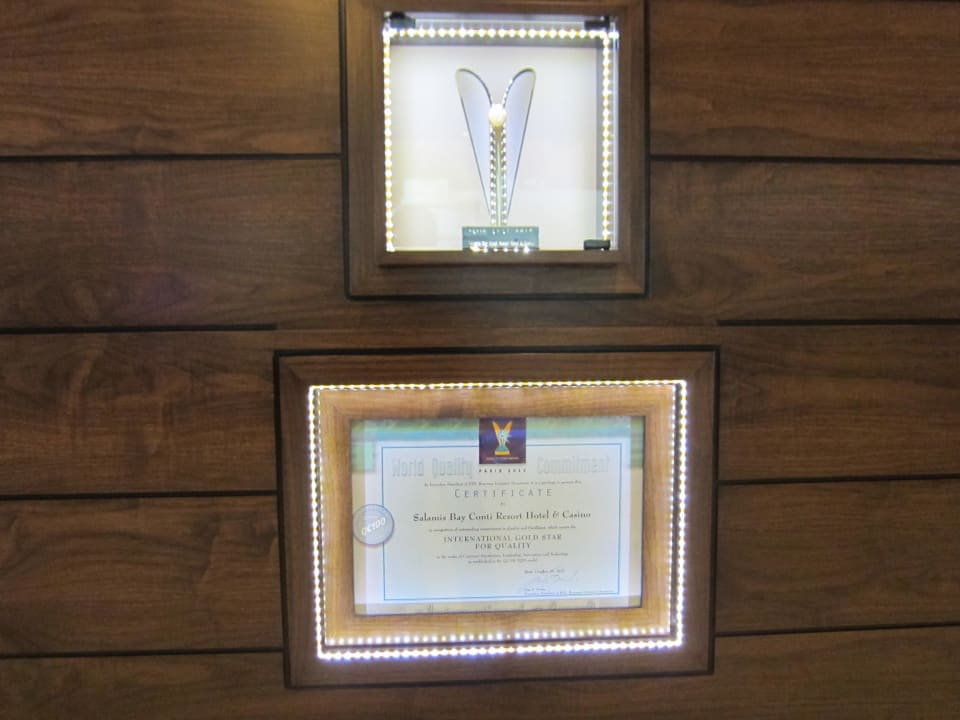 Auszeichnung des Hotels Salamis Bay Conti Resort Hotel & Casino