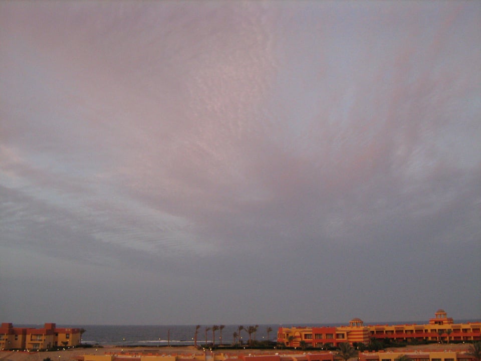 Abendstimmung vom Balkon Malikia Resort Abu Dabbab