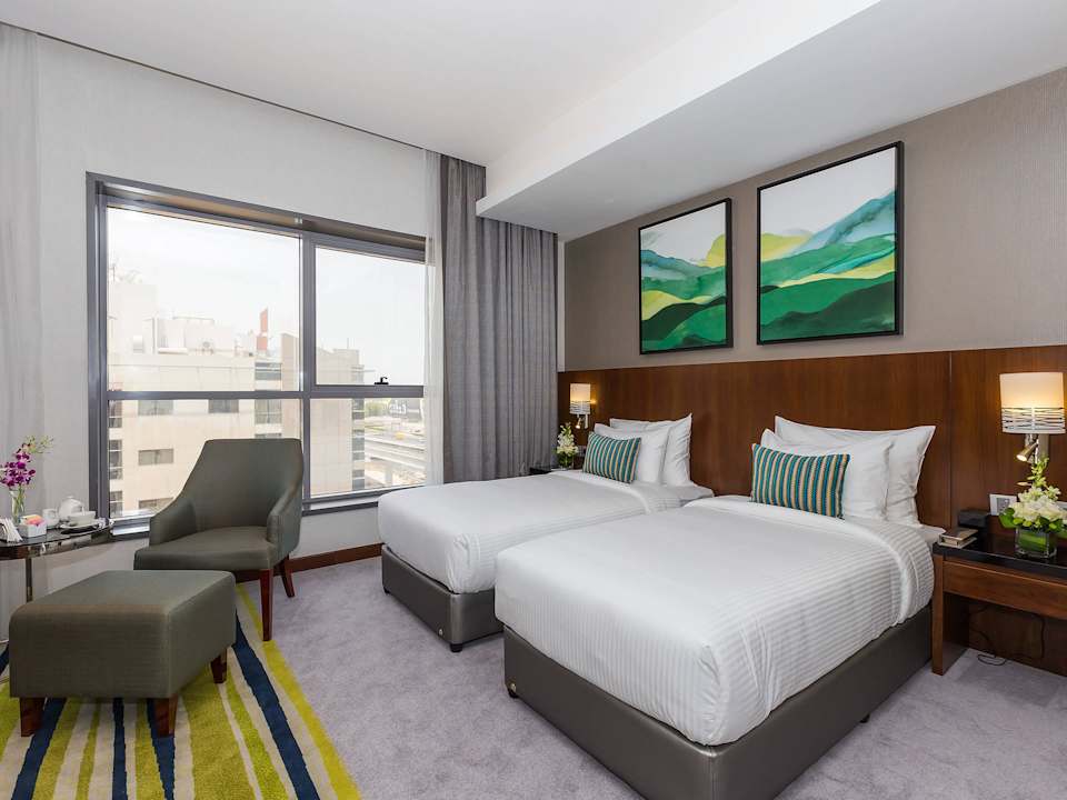 Classic Twin Bedroom Flora Al Barsha Hotel