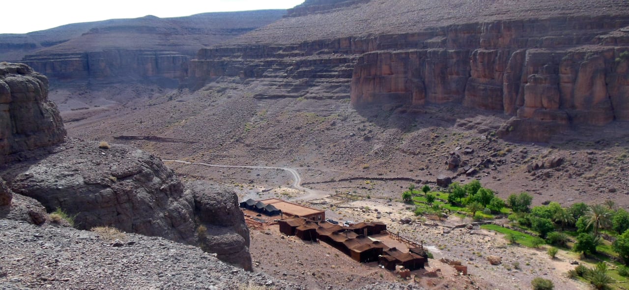 Blick auf das Camp Ouednoujoum Eco Lodge