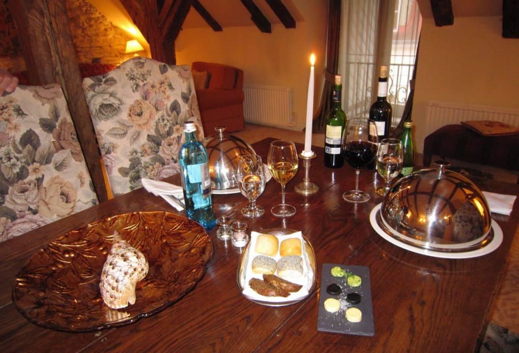 Room service dinner Schlössle Hotel