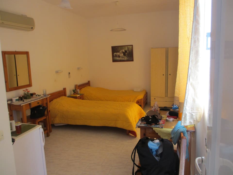 Blick auf die Betten Hotel Akis