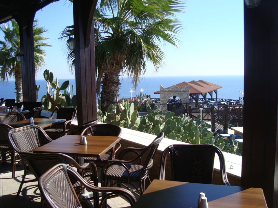 Ausblick beim Frühstück Hotel Kalithea Horizon Royal