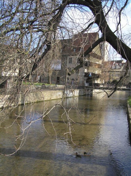 Blick aus dem Fenster vom Nikolaihotel Gästehaus Nikolai