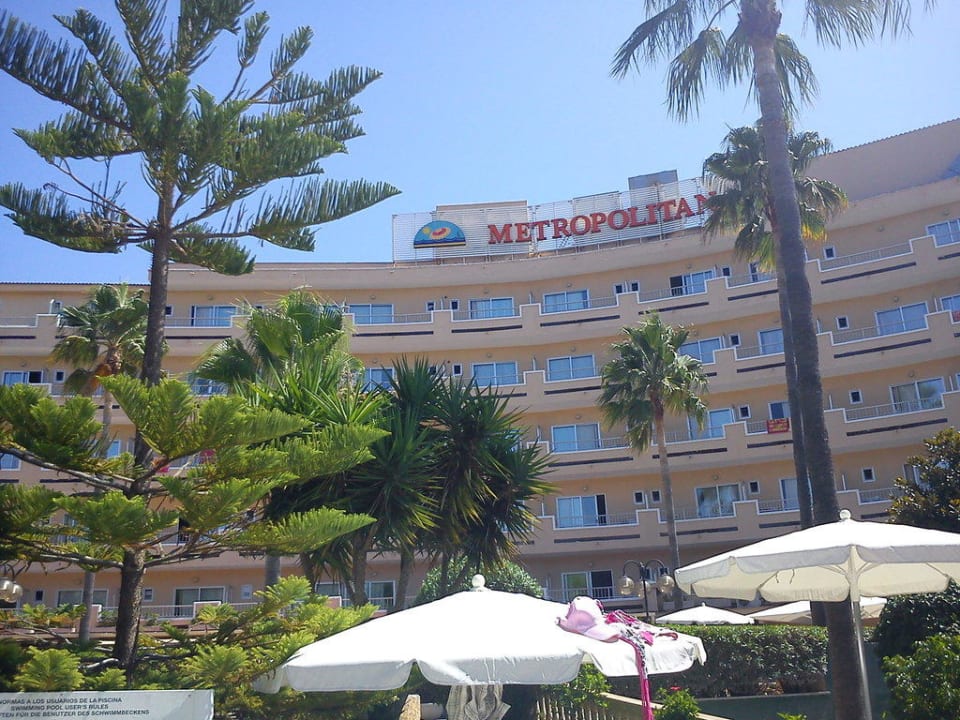 Hotel Rückseite Hotel Metropolitan Playa