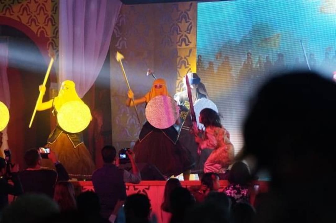 Animation im Zelt bei der Silvester Party Pickalbatros Alf Leila Wa Leila Resort - Neverland Hurghada