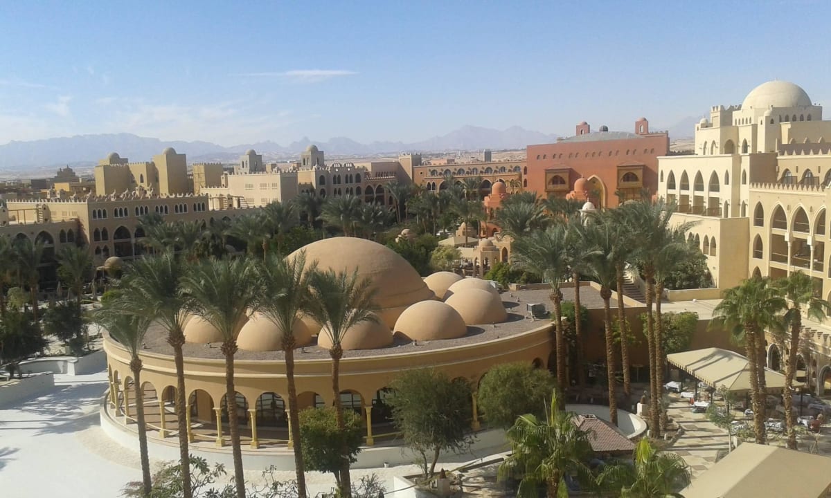 Vom Turm aus Makadi Palace