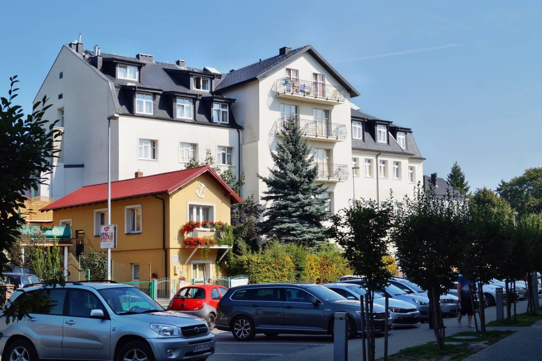 Widok od strony miasta Kurhotel Haus Grunwald