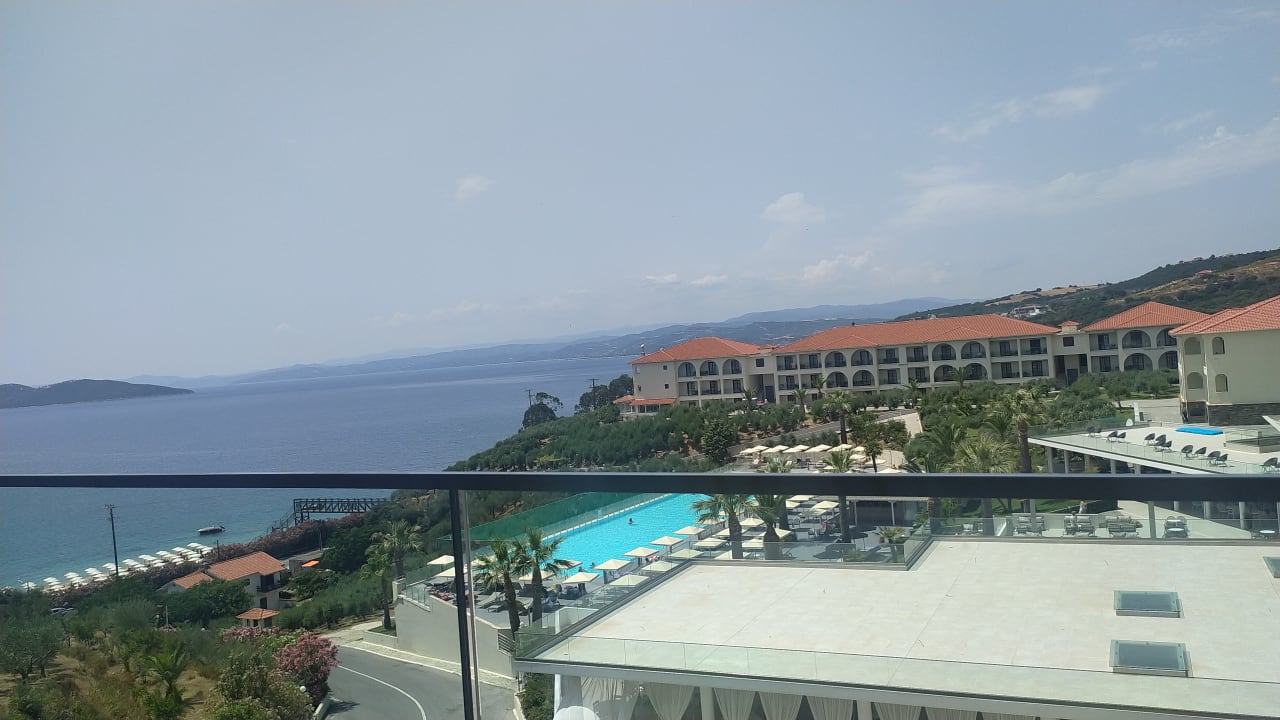 Ausblick Akrathos Beach Hotel