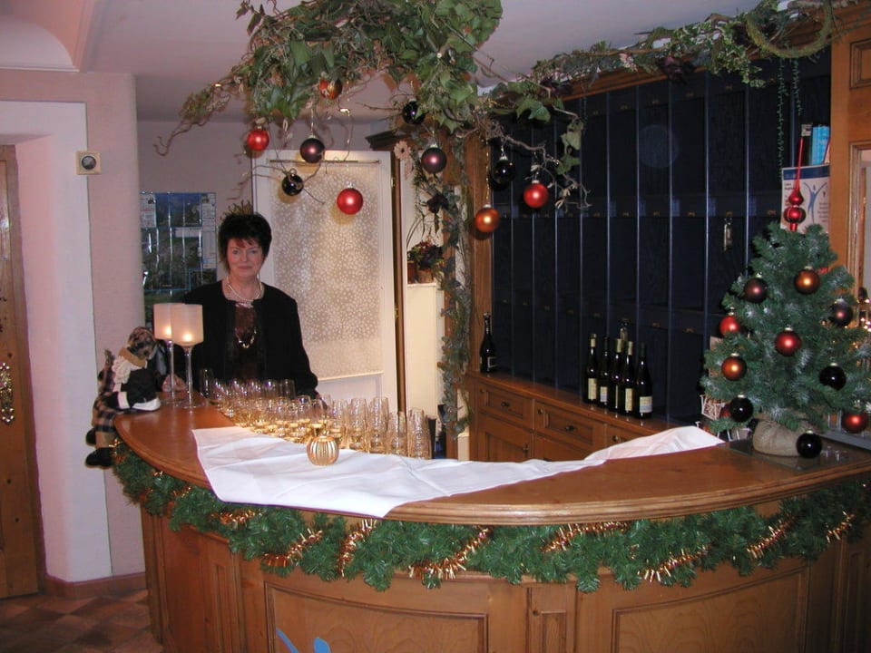 Der Empfang an Weihnachten Hotel Bergblick