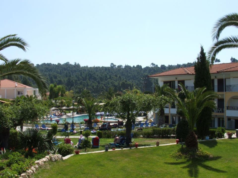 Blick vom Balkon Hotel Chrousso Village