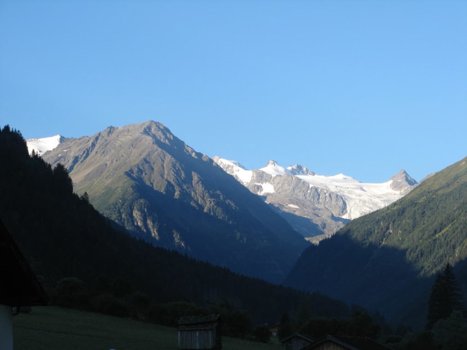 Blick vom Balkon Apart-Pension Wasserfall