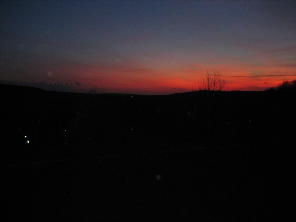 Sonnenuntergang vom Balkon aus Apart Hotel am Sonnenhügel
