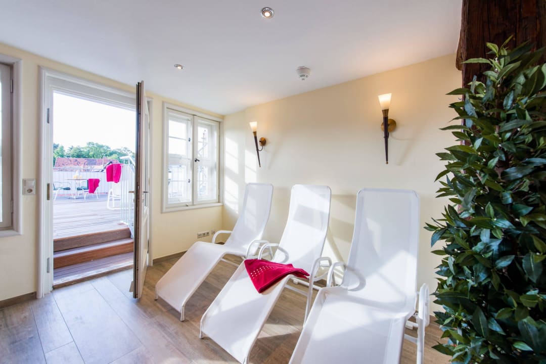 Saunaruheraum mit Dachterrasse Hotel Theophano