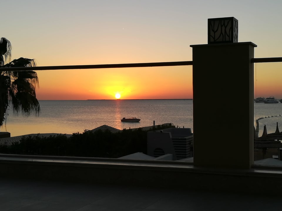 Blick von der Terrasse Pickalbatros White Beach Resort - Hurghada