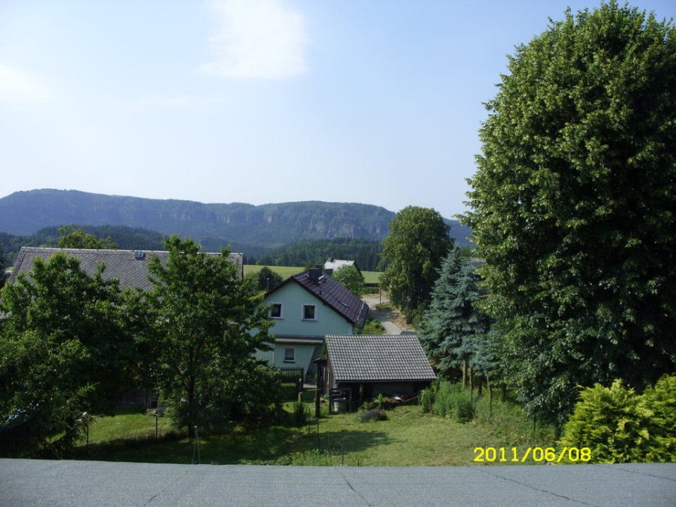 Ausblick aus dem Zimmer Pension Bergblick