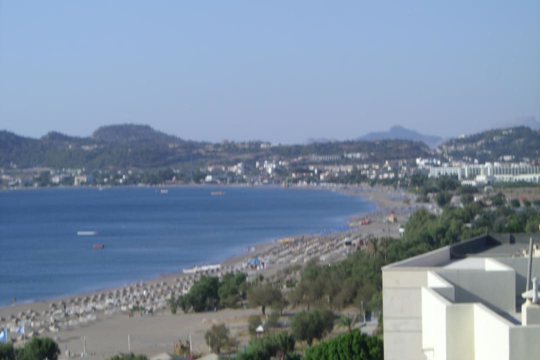 Die Bucht von Faliraki Olympos Beach Hotel