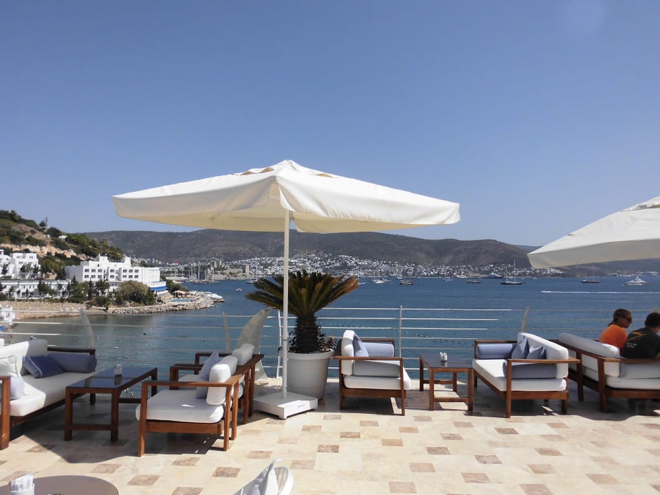 Der Ausblick über Lobbyterrasse im 5 Stock Prive Bodrum - Erwachsenenhotel