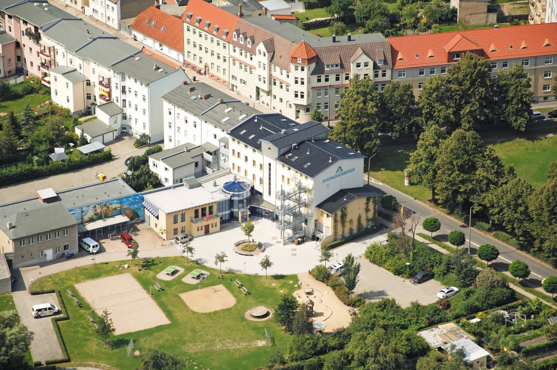 Luftbildaufnahme von Günther Rausch DJH Jugendherberge Greifswald