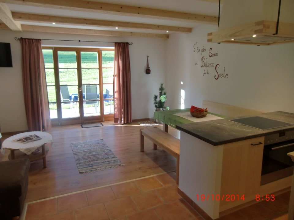 Wohnzimmer Ferienwohnung Almflair