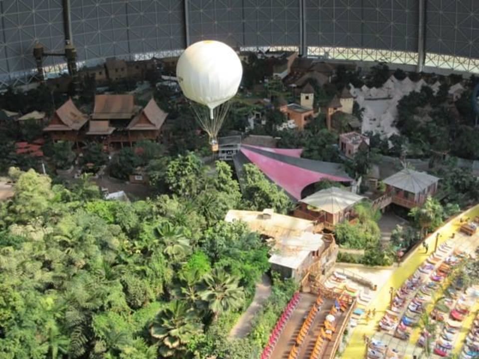 Ausblick von oben Tropical Islands Resort