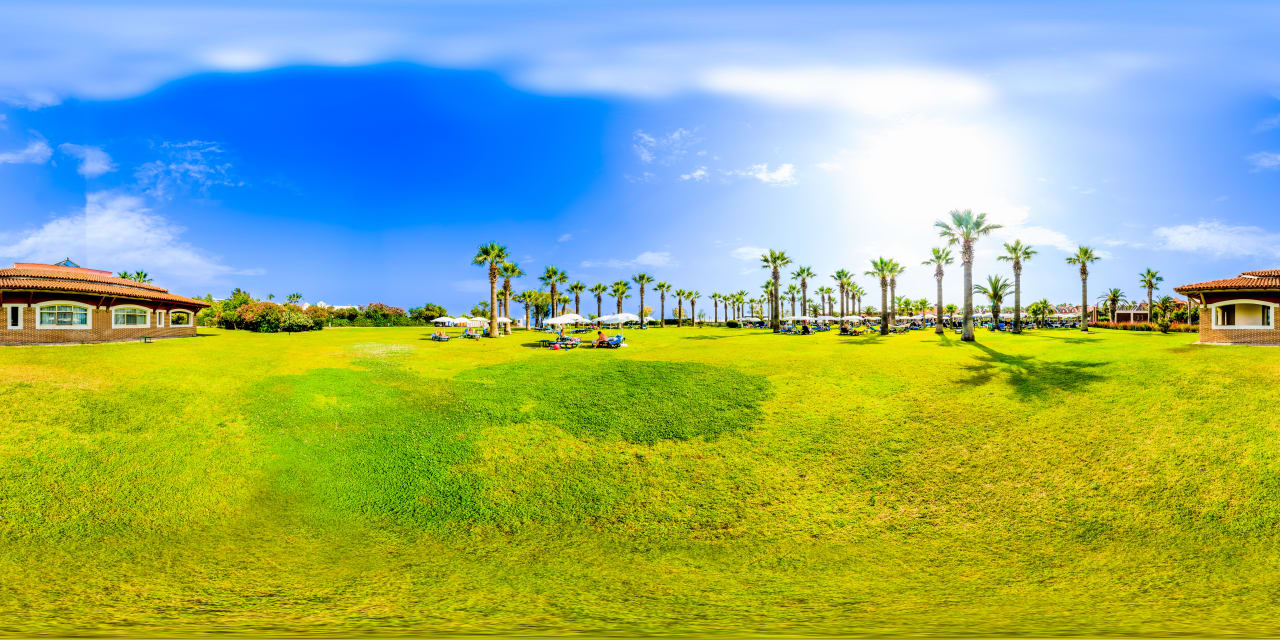 Vorderer, seitlicher Gartenbereich Megasaray Club Belek