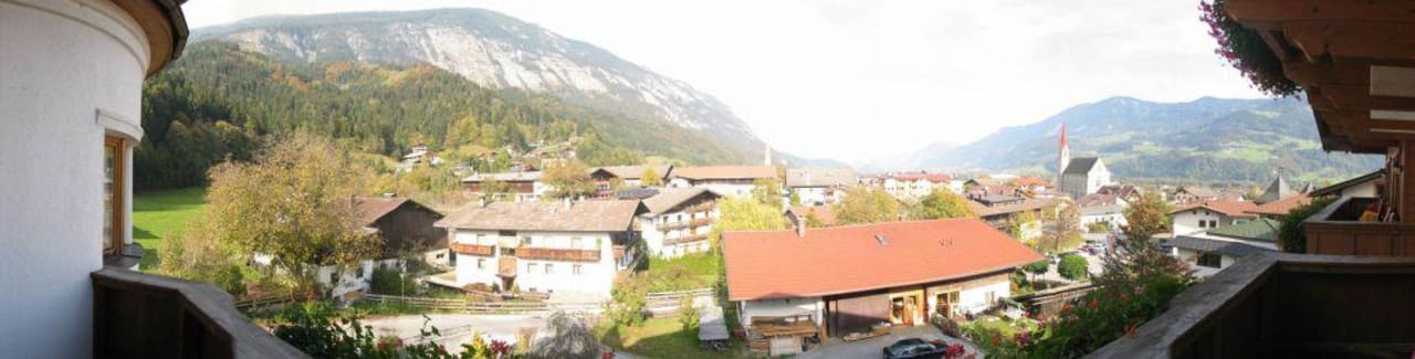 Ausblick vom Balkon All In Resort Schwarzbrunn
