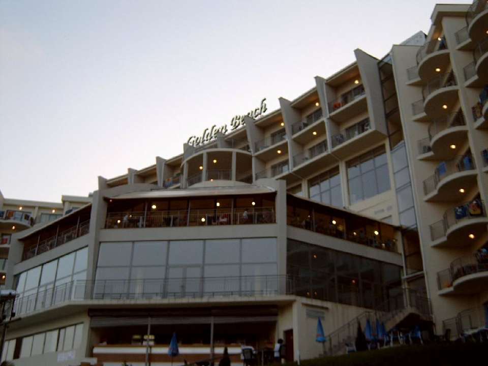 Terrasse von aussen Park Hotel Golden Beach