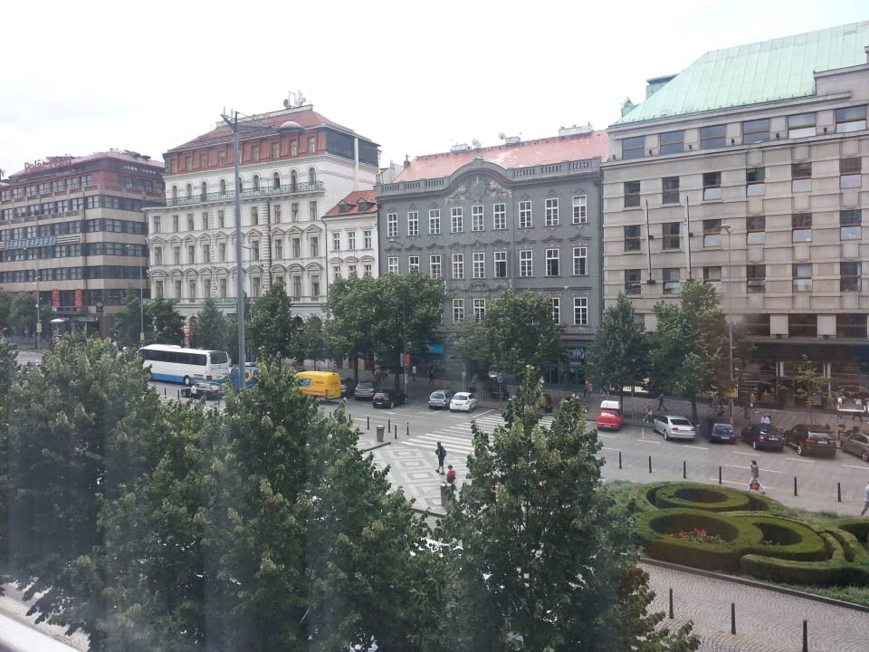 Vom Frühstücksraum auf Wenzelsplatz Hotel Ramada Prague City Centre