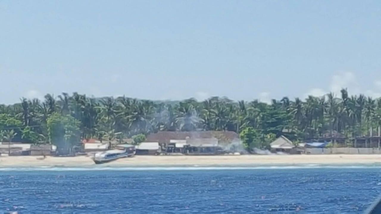 Blick auf Lembogian Coco Resort Penida