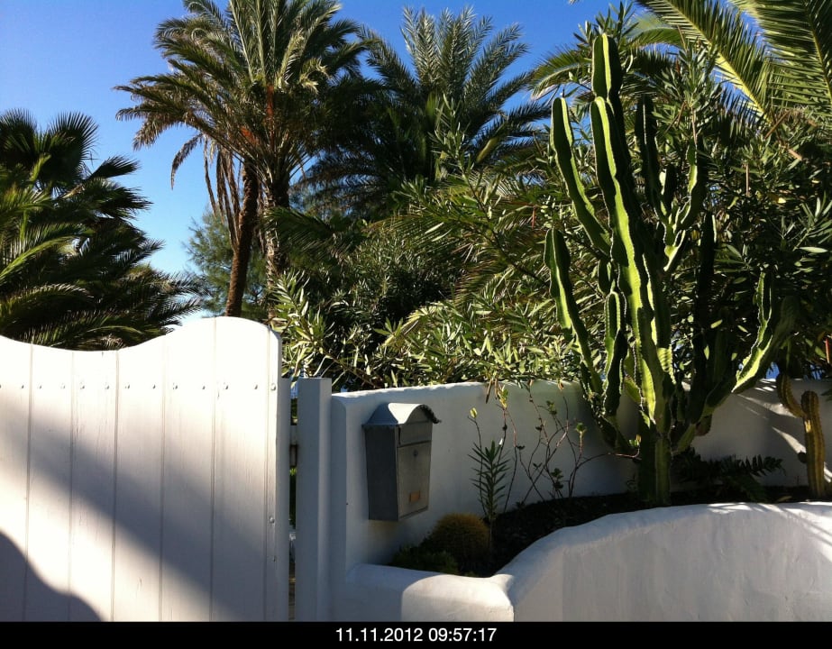 Eingangsbereich Bungalows Charco Verde