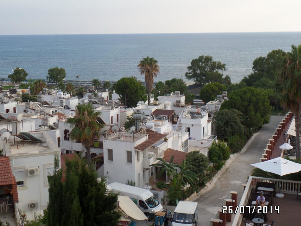 Ausblick von unserem Balkon Hotel Thalia Unique