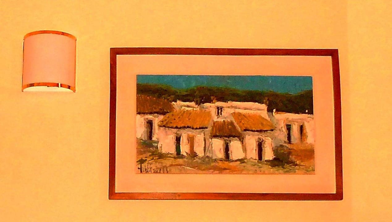 Auf unserem Zimmer hängt ein echtes Ölbild! Globales Reina Cristina