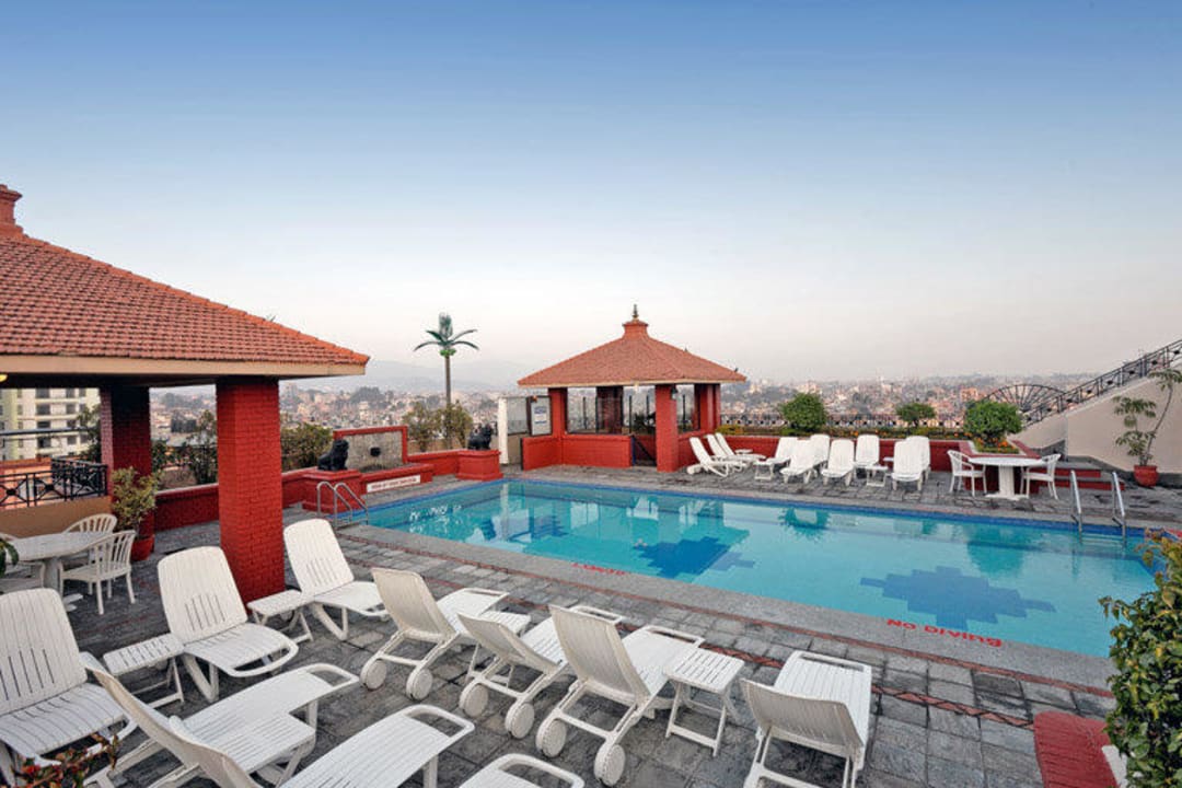 Pool on the 5th Floor with an outstanding view Hotel Radisson Kathmandu
