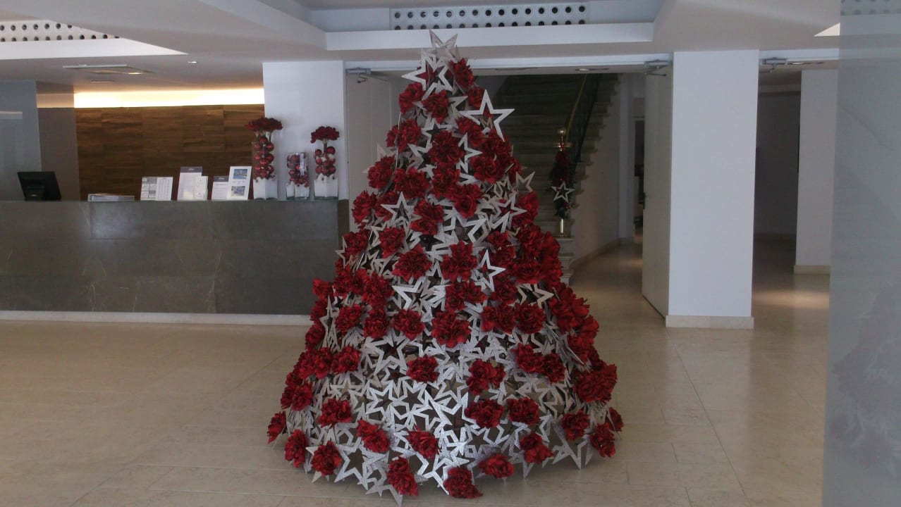 Lobby und Weihnachtsbaum allsun Hotel Bahia del Este