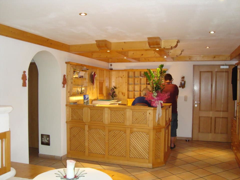 Rezeption Alpengasthof Hotel Kopphütte