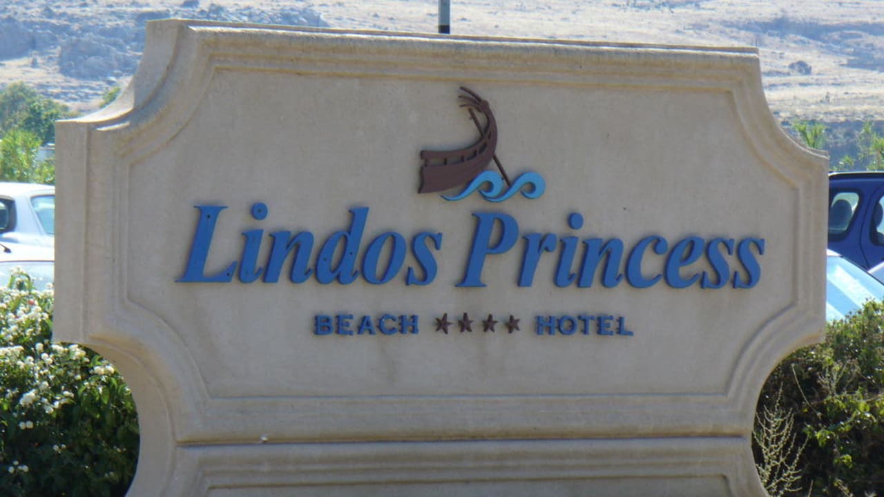 Eingangsschild Lindos Princess Beach Resort & Spa