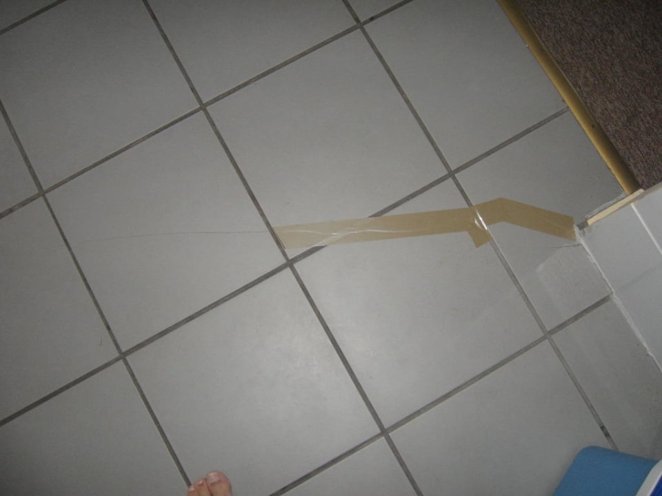 Gerissene Fliesen Hotel Bayerischer Wald