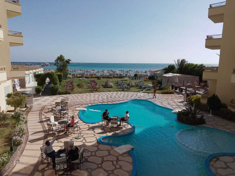 Ausblick Magic Beach Hotel Hurghada