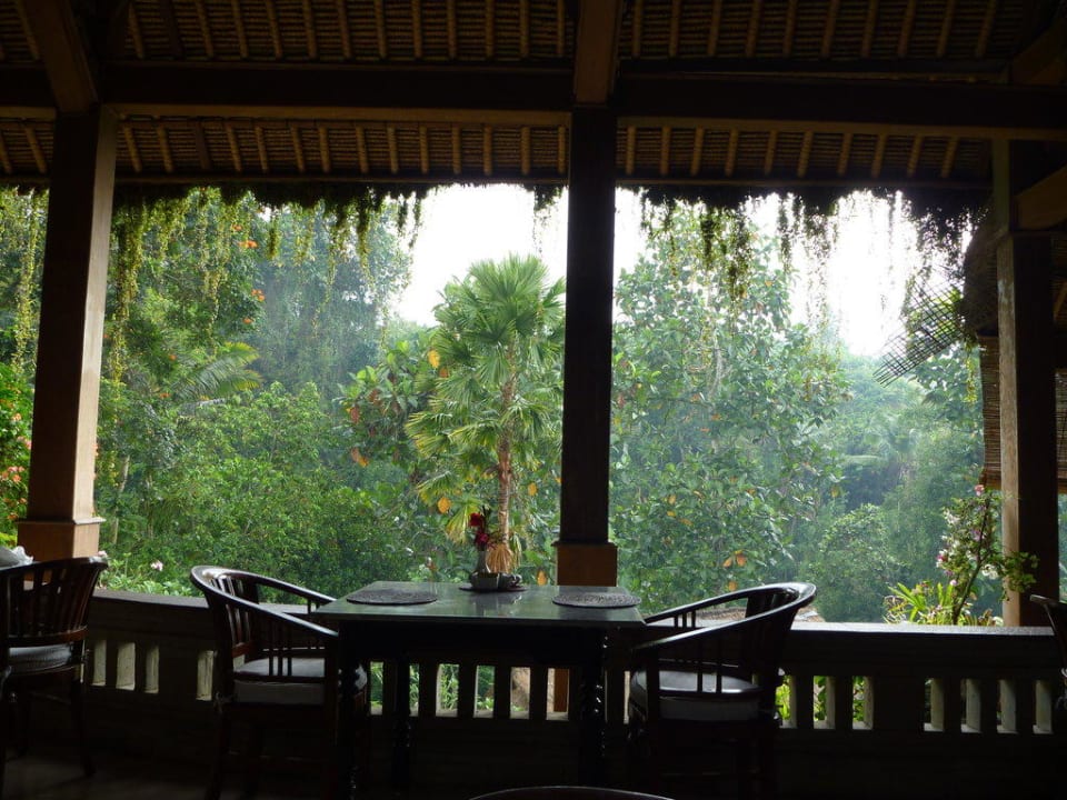 Unser Frühstücksplatz Hotel Tjampuhan