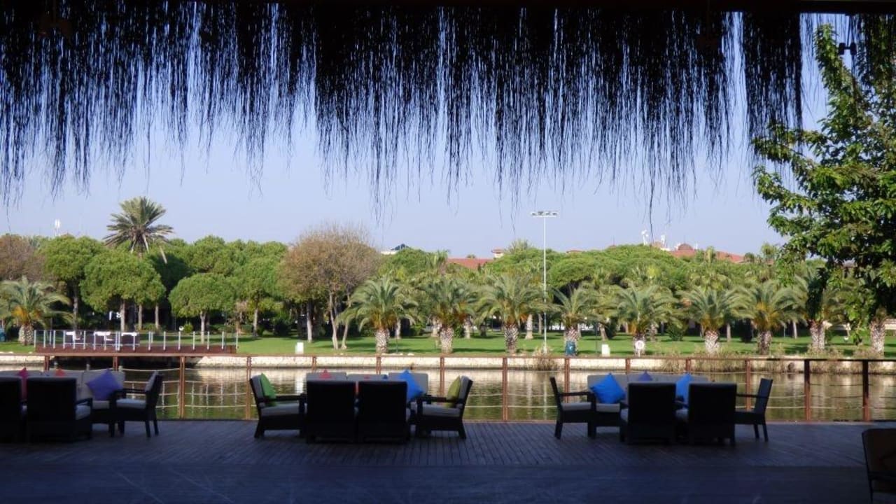 Blick von Galeon Bar zum Gartenanlage Gloria Golf Resort
